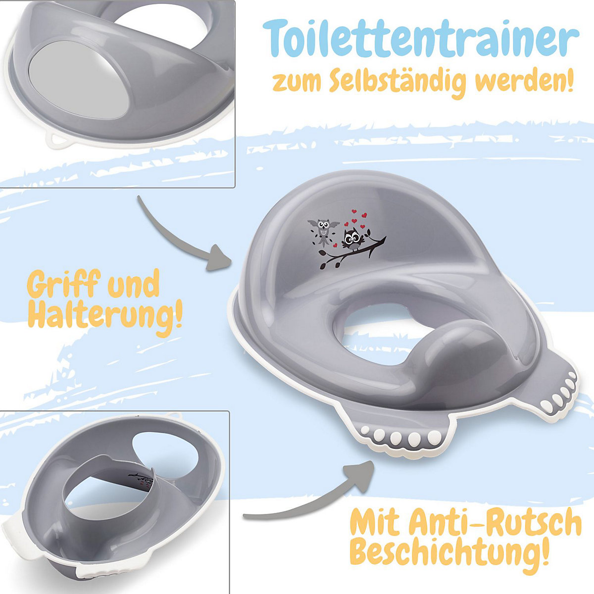 Toilettentrainer mit Anti Rutsch Beschichtung - WC-Sitz für Kleinkinder