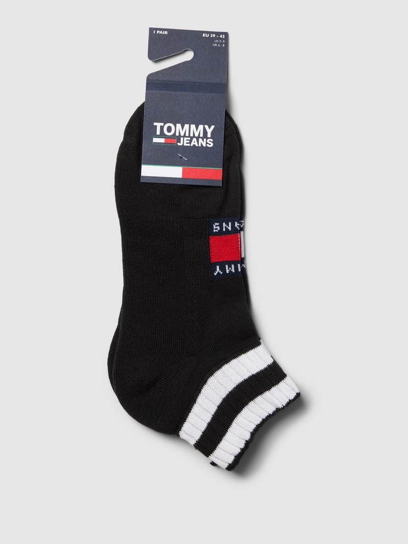 Socken mit Logo-Stitching Modell 'QUARTER' in schwarz