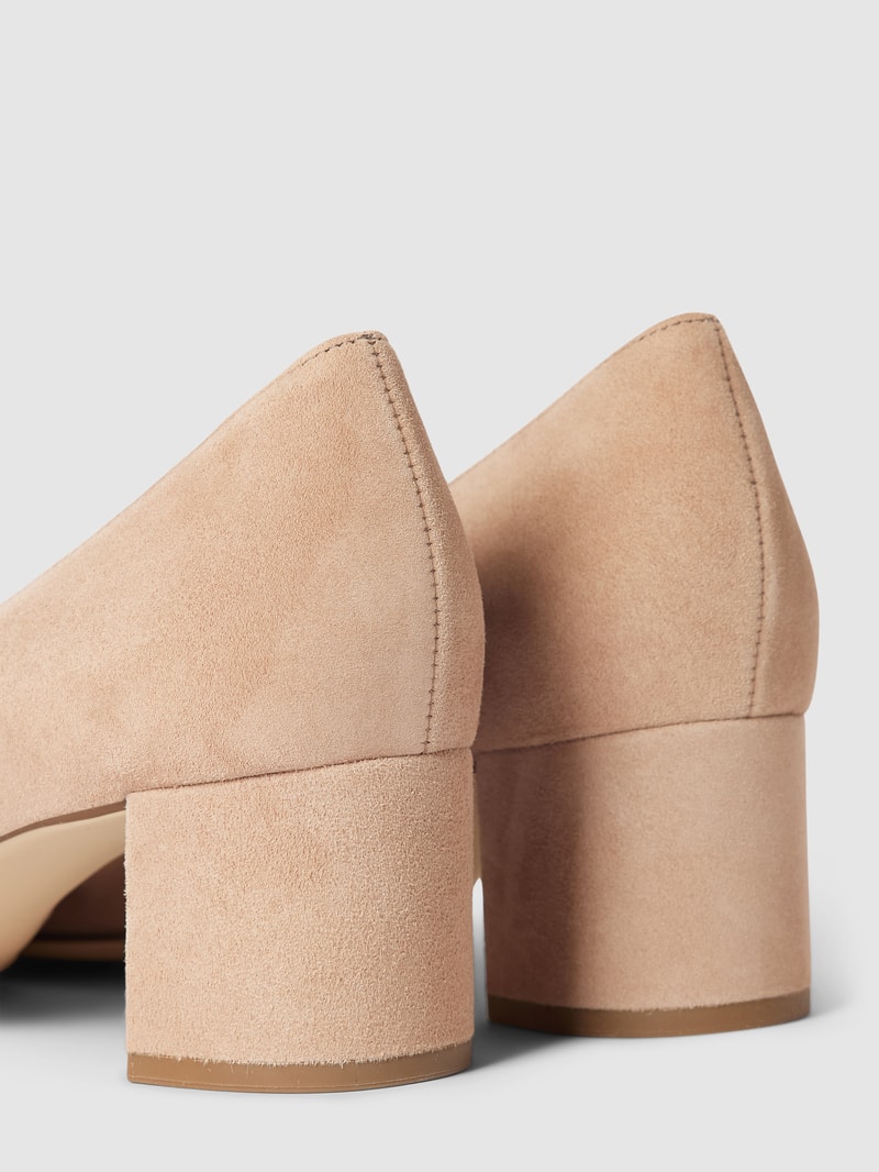 Pumps mit Blockabsatz Modell 'Boulevard' in taupe