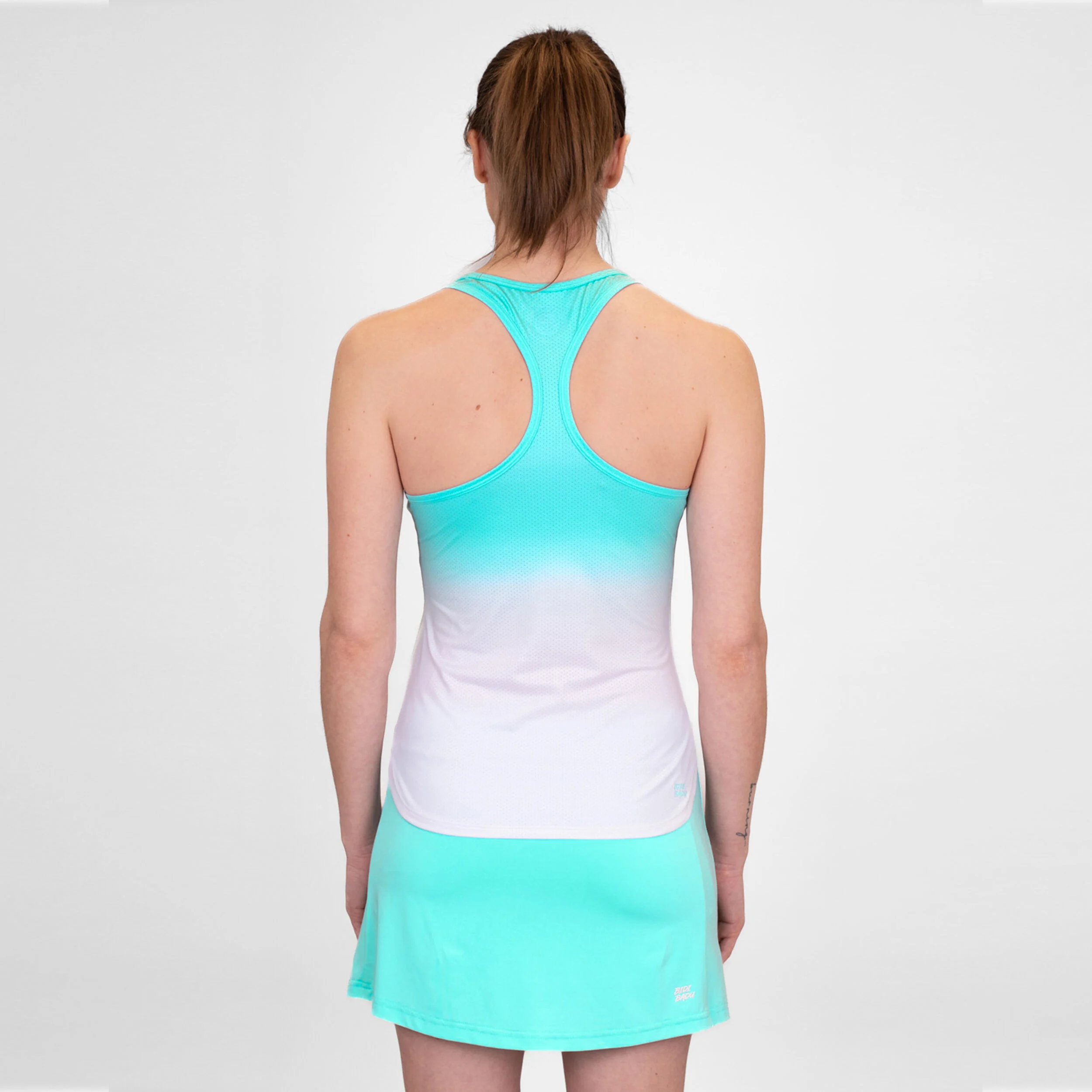 Crew Gradiant Tank-Top Damen - Türkis, Weiß