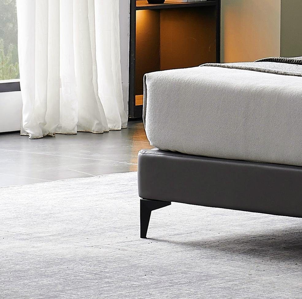 Salottini Lederbett Designer Bett 180x200 Lederbett Doppelbett Pesaro