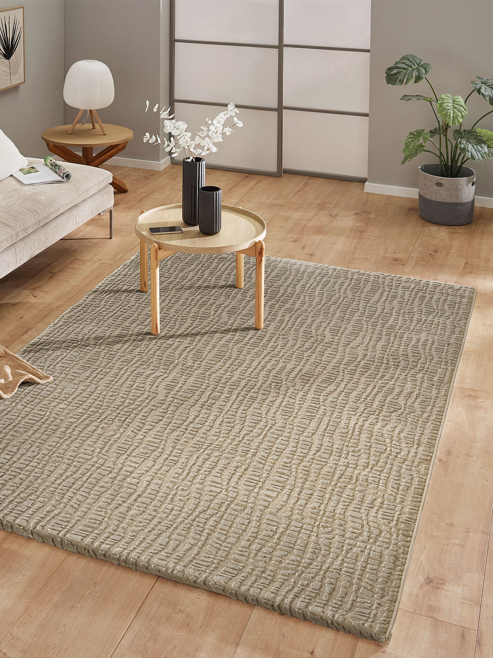 Bayonne Moderner Teppich, Taupe