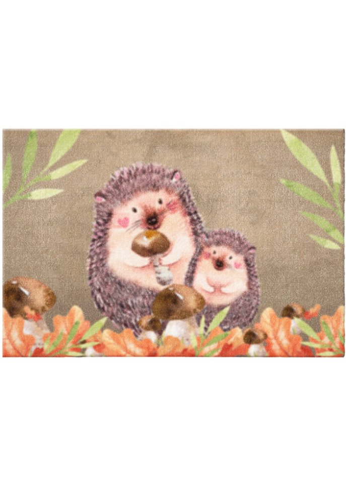 Fußmatte mit Igel Motiv