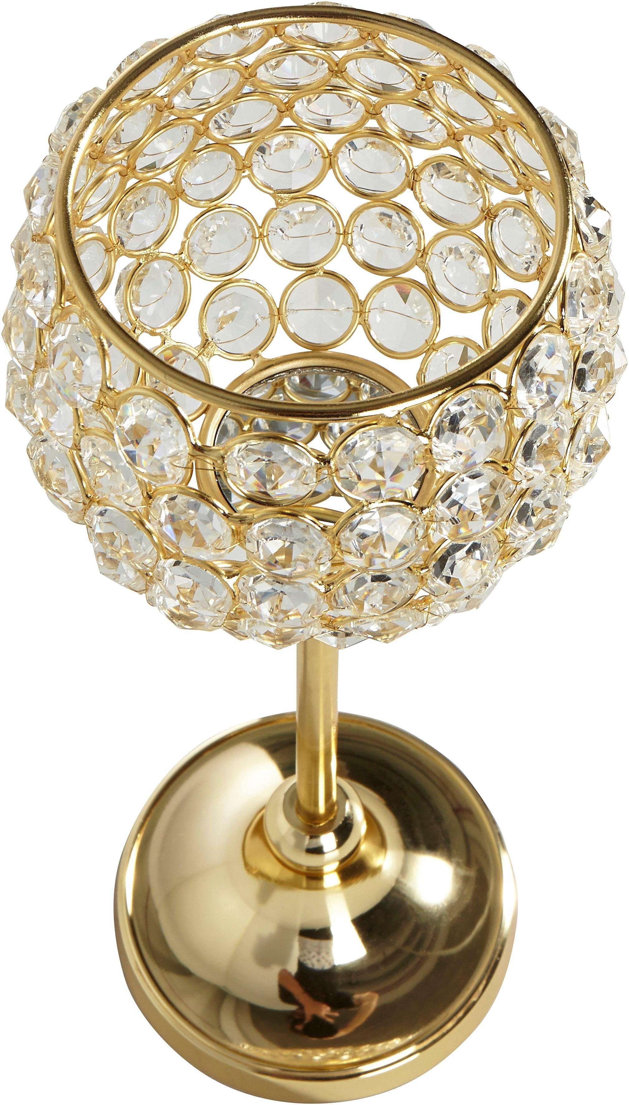 Home affaire Teelichthalter Kristall (Set, 2 St)