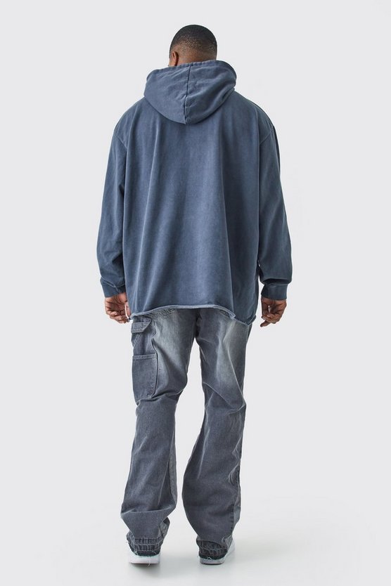 Plus Slim-Fit Schlagjeans