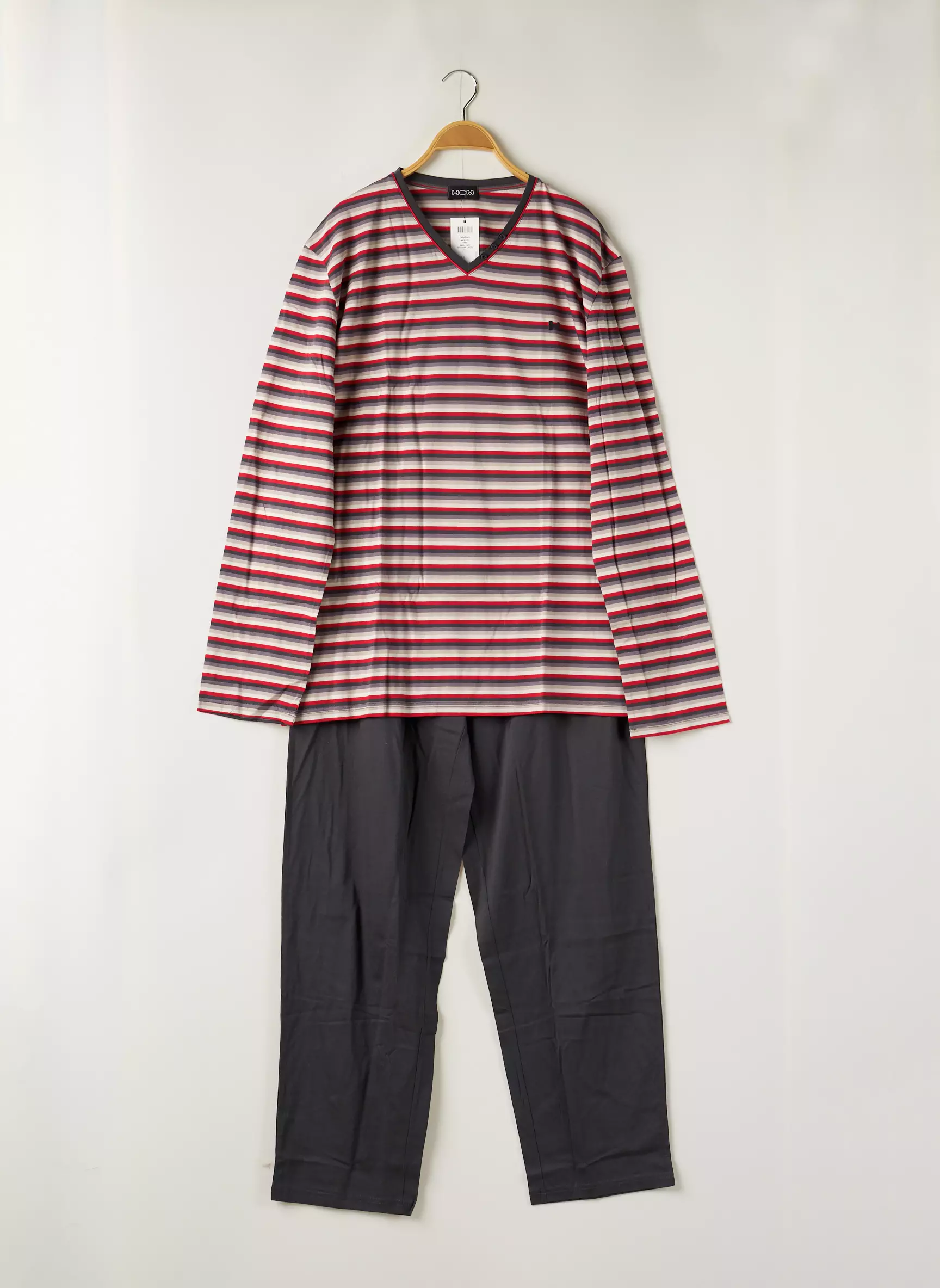 Hom Pyjamas 1 Homme couleur gris