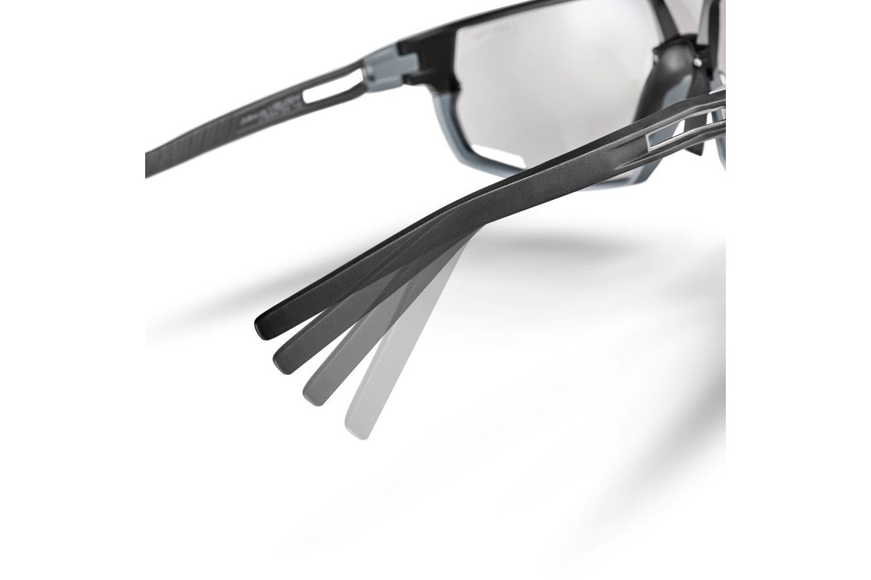 Julbo Rush Matt Schw / Glu00e4nzend Schw - Multilayer Rot