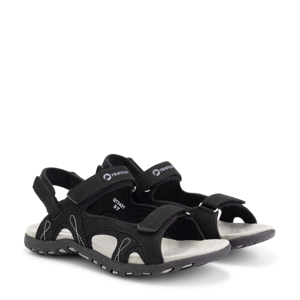 Travelin' Stranda Black Damen Sandalen
