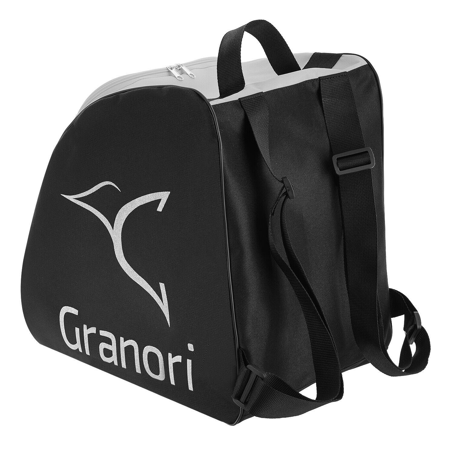 Granori Skitasche / Skisack + Skischuhtasche Kombi-Set für 1 Paar Skischuhe & Skier (Spar-Set), mit Entwässerungsöffnungen