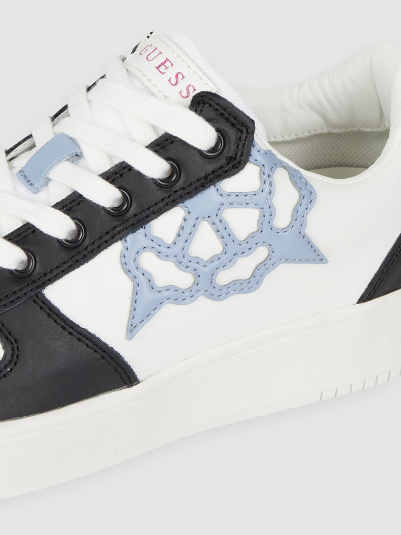 Sneaker aus Leder Modell 'Sidny' in schwarz