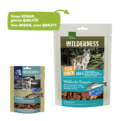 REAL NATURE Snacks REAL NATURE WILDERNESS Fish Snack 70g Fresh Water, Fresh Water (Wildlachs-Happen)