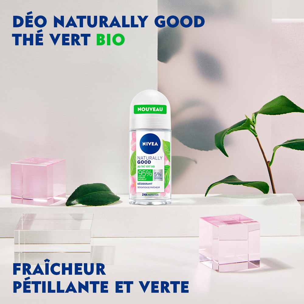nivea NATURALLY GOOD - Bille Green Tea Bio Déodorant femme