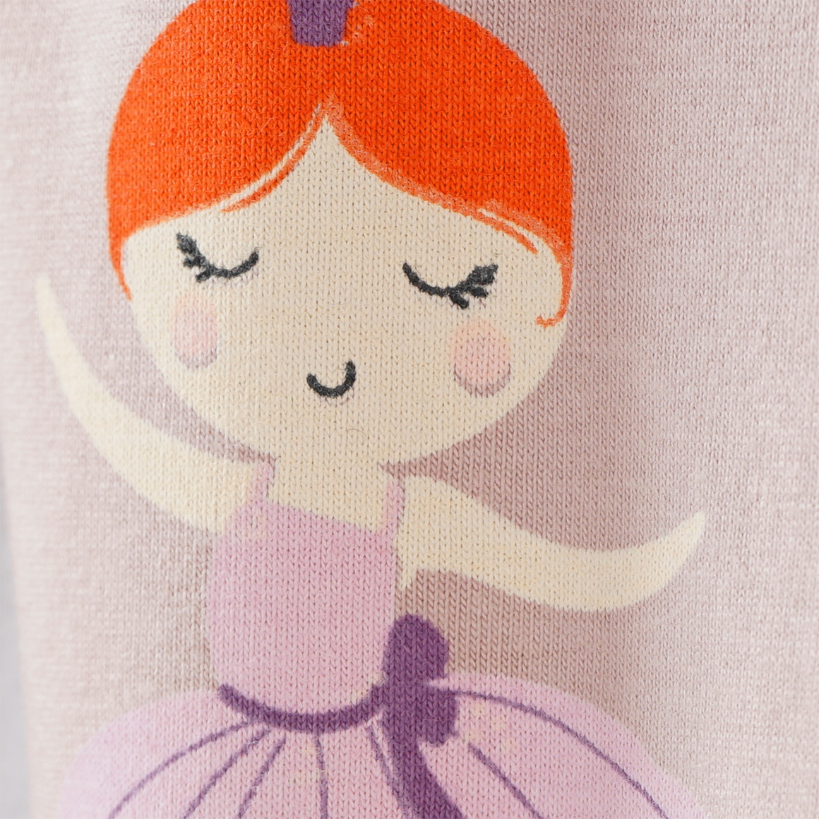Mädchen Leggings mit Ballerina-Print