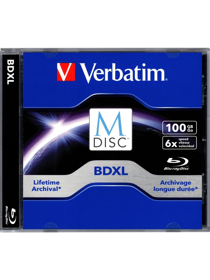 COFI 1453 Verbatim M-DISC BD-R XL 100GB/1-6x Jewelcase (1 Disc) in blau günstig kaufen onesize