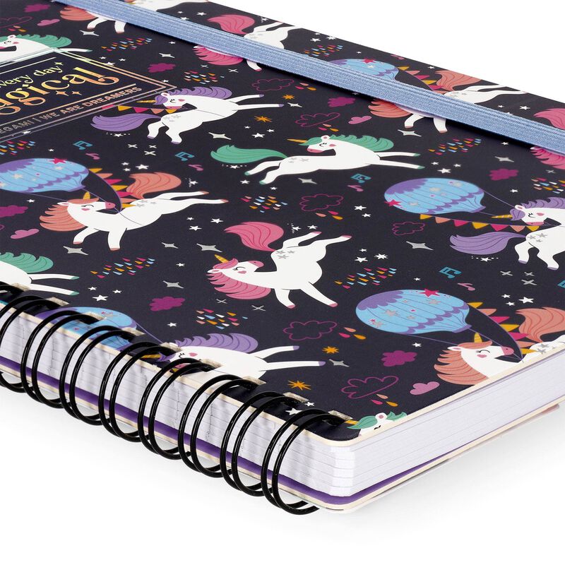 Caderno pautado - Grande - Encadernação em espiral - Formato A5