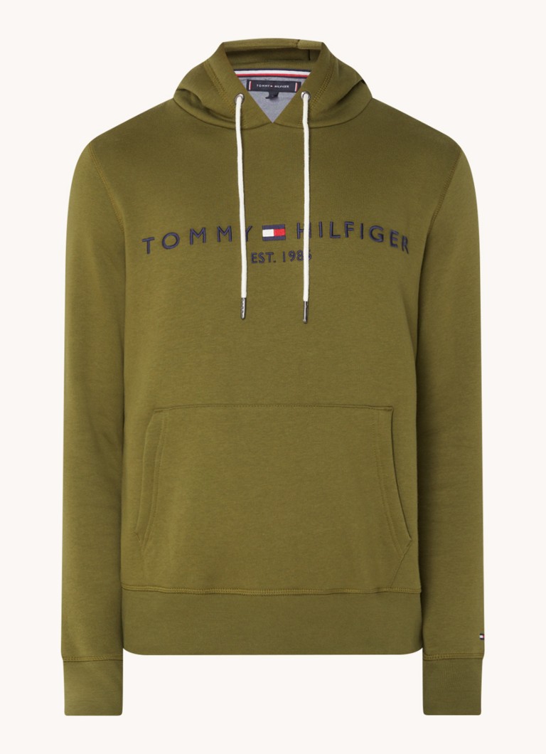 Tommy Hilfiger hoodie with kangaroo pocket and logo embroidery