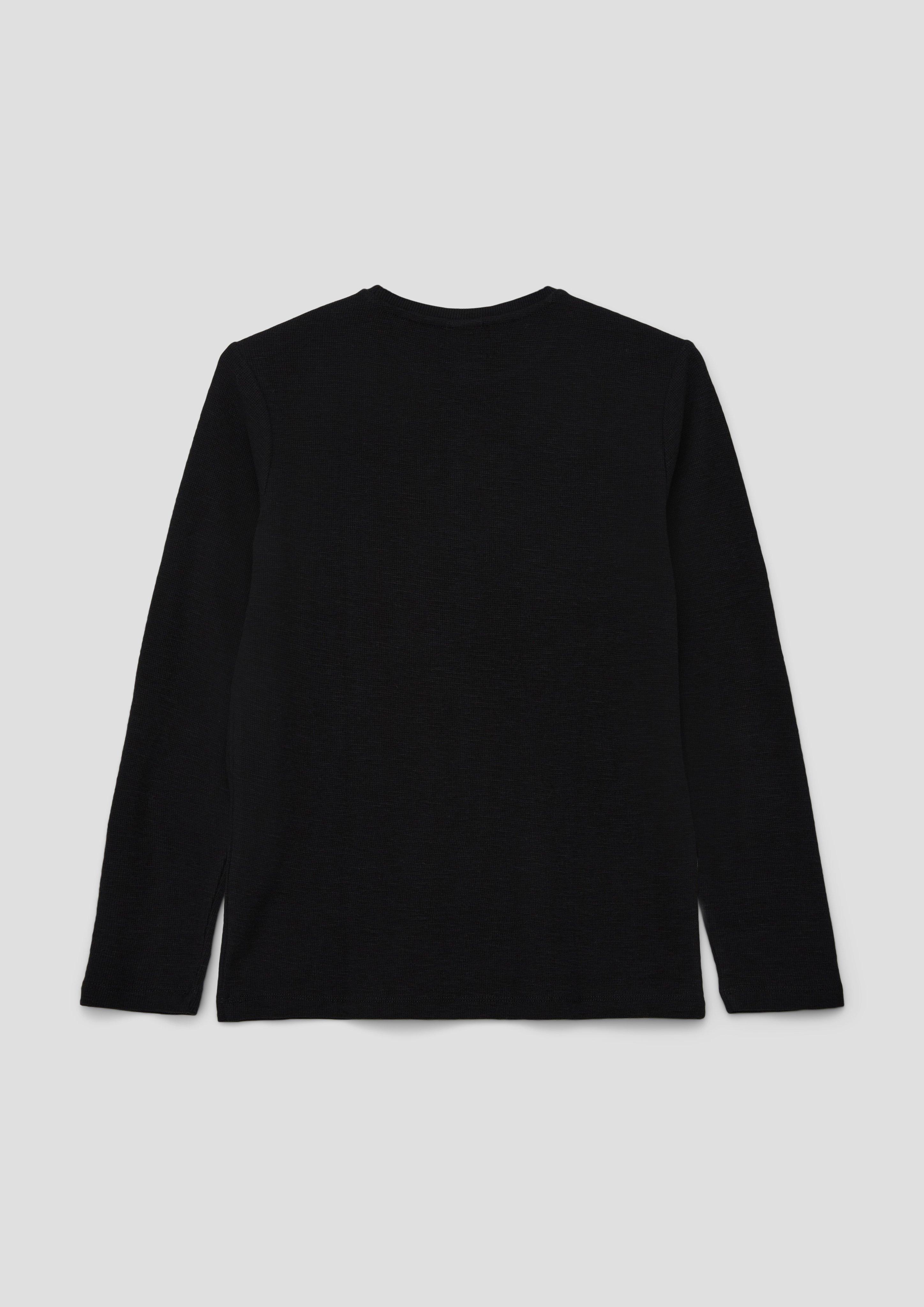 Longsleeve mit Waffelpiqué-Struktur  2134044-9999