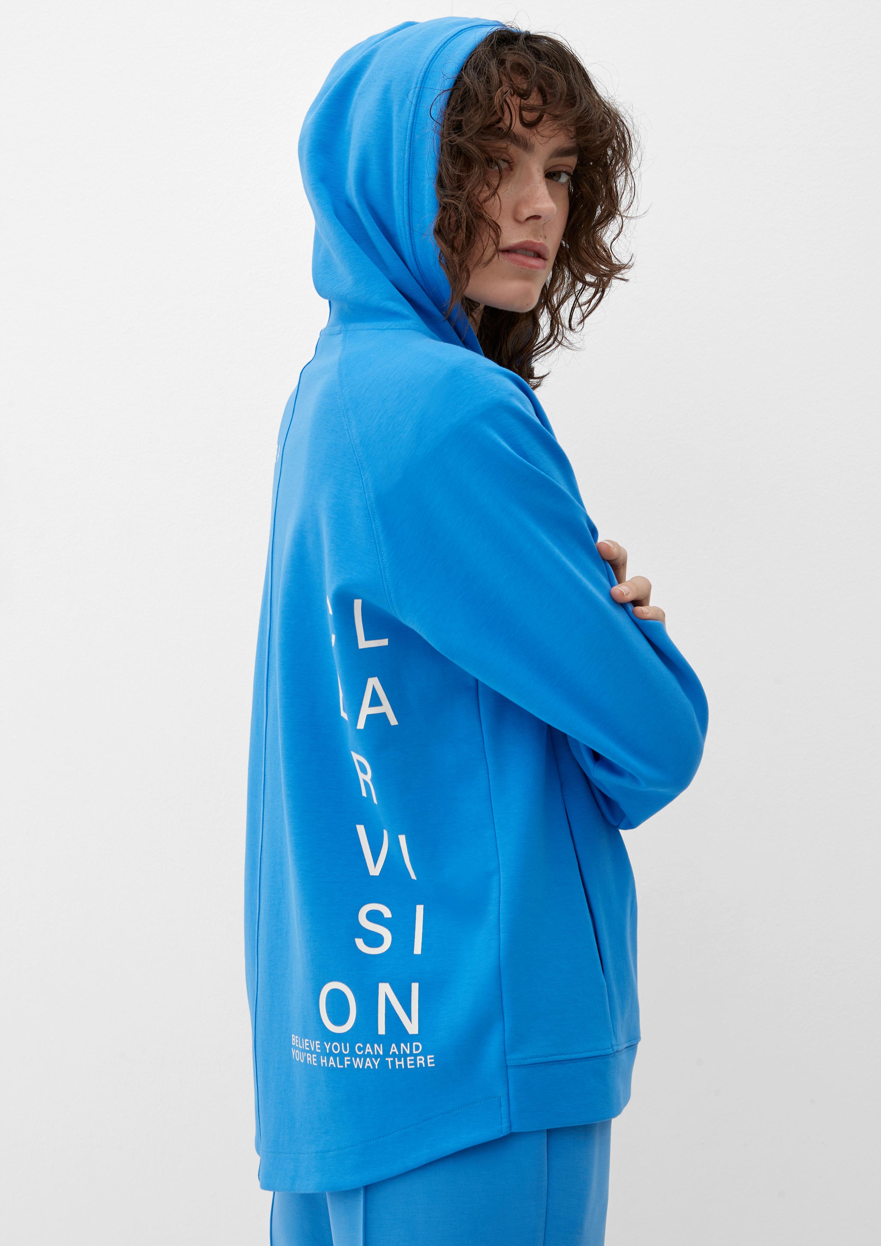 Kapuzen-Sweatjacke mit Backprint  2126255-5547