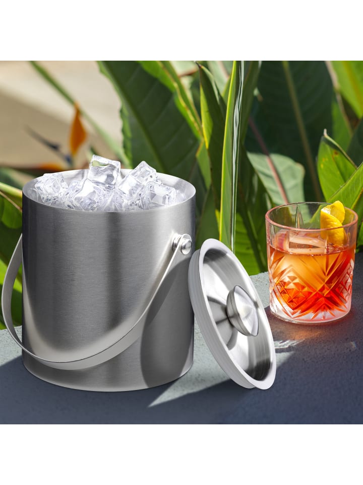 relaxdays Eiswürfelbehälter in Silber - 1,5 Liter günstig kaufen onesize
