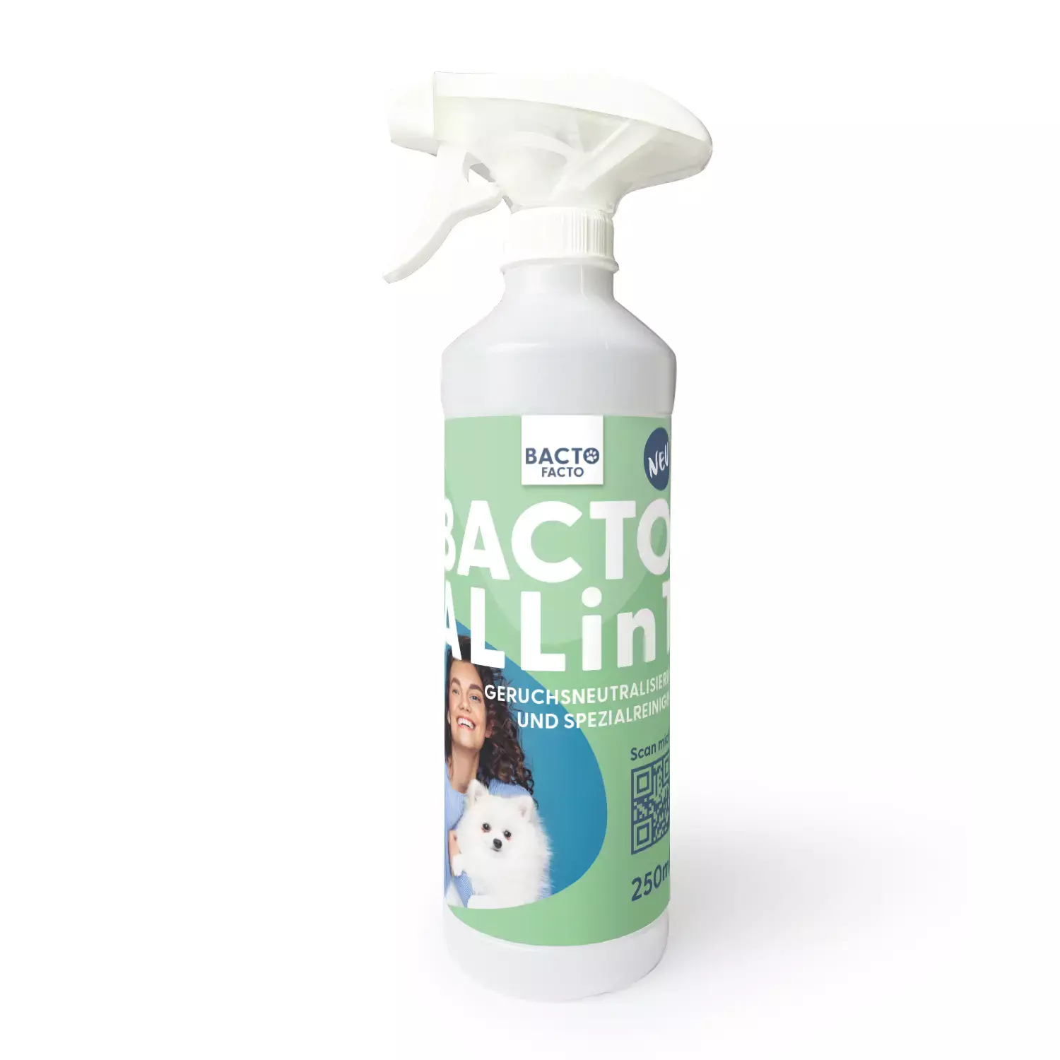 BactoFacto Käfigreinigung & Hygiene BactoFacto ALLin1 250ml Geruchsentferner Konzentrat zum Anmischen von 500ml