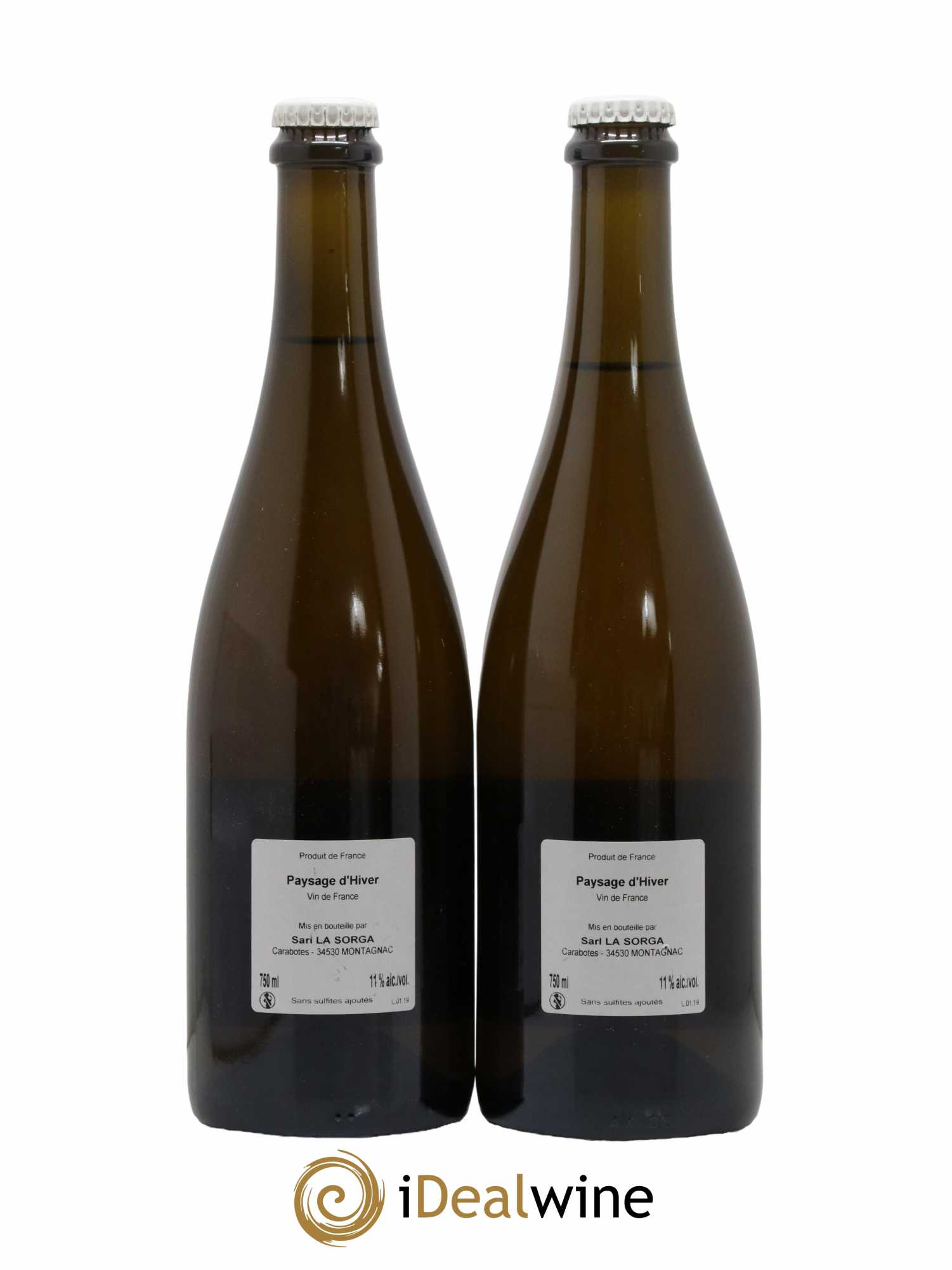 Vin de France Paysage d'Hiver La Sorga 2019 - Lot de 2 Bouteilles