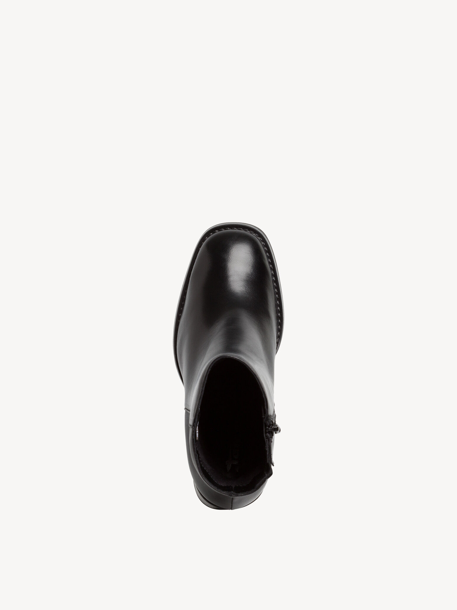 Bottine en cuir - noir