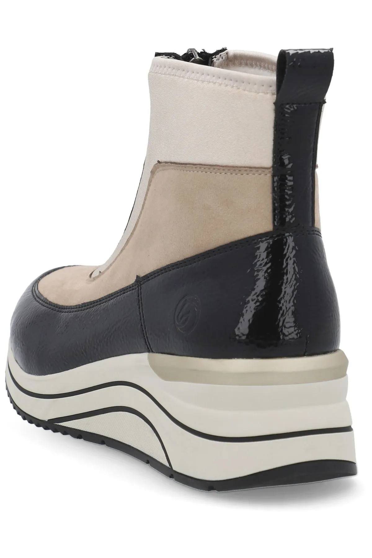 Remonte  Sneaker - Schwarz - Blockabsatz