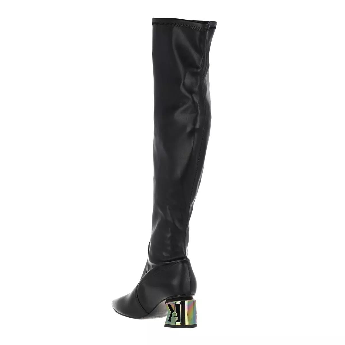 LAGERFELD Stiefeletten schwarz Overknee-Boot