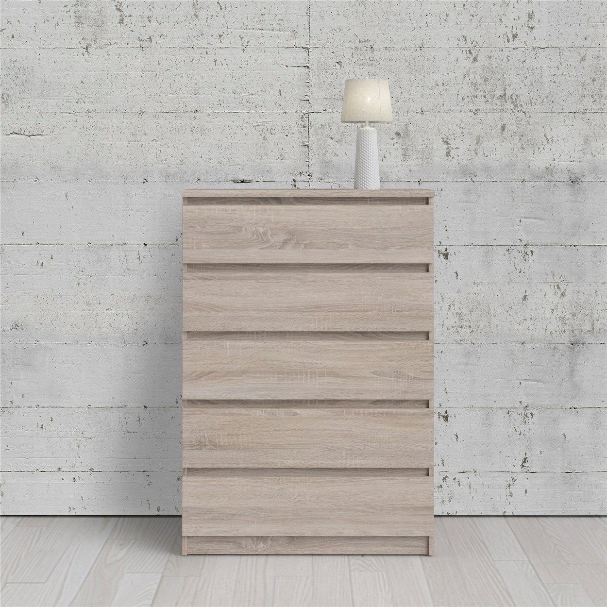 Home affaire Kommode Naia, Elegante und moderne Kommode mit 5 geräumige Schubladen