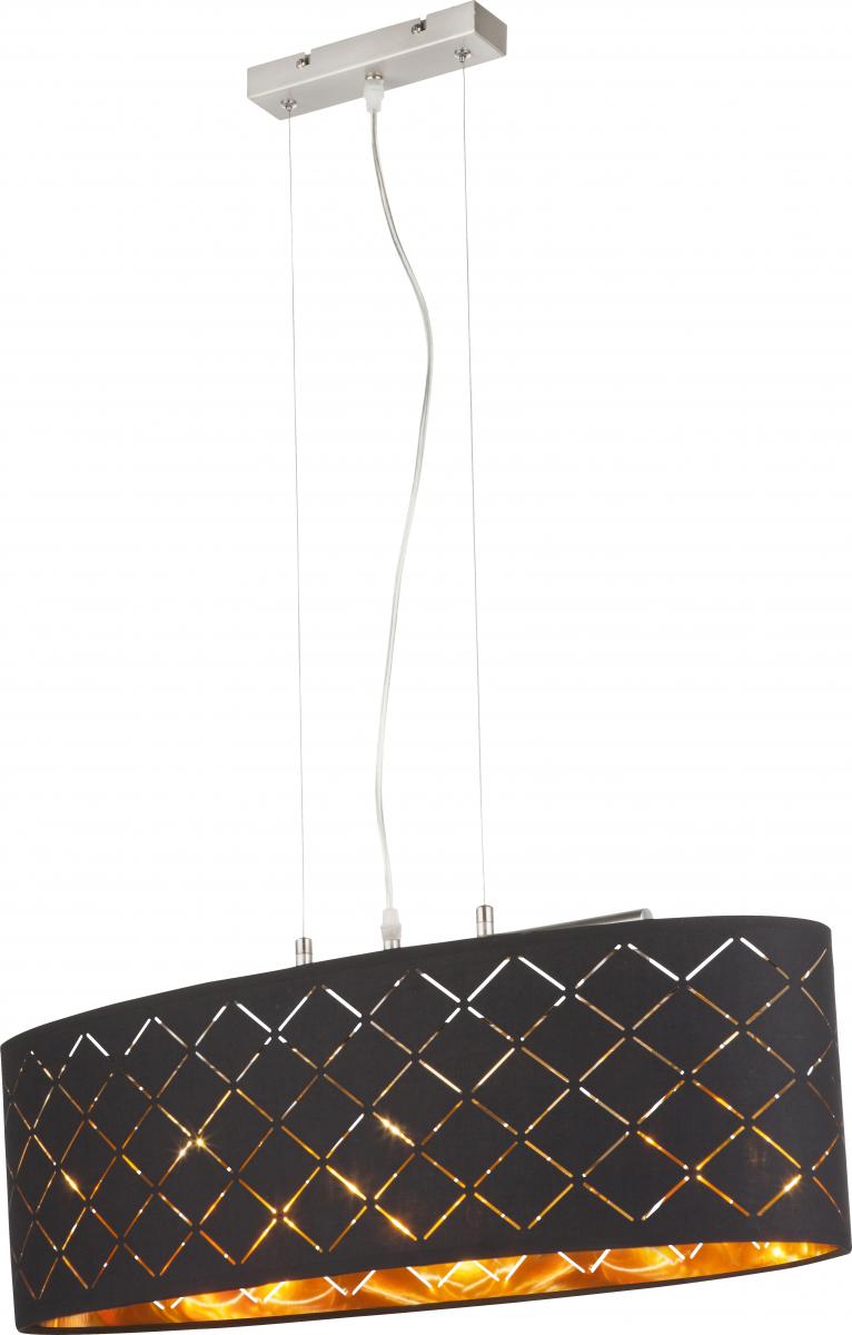 Globo Lighting - CLARKE - Hängeleuchte Metall Nickel matt, 3x E27