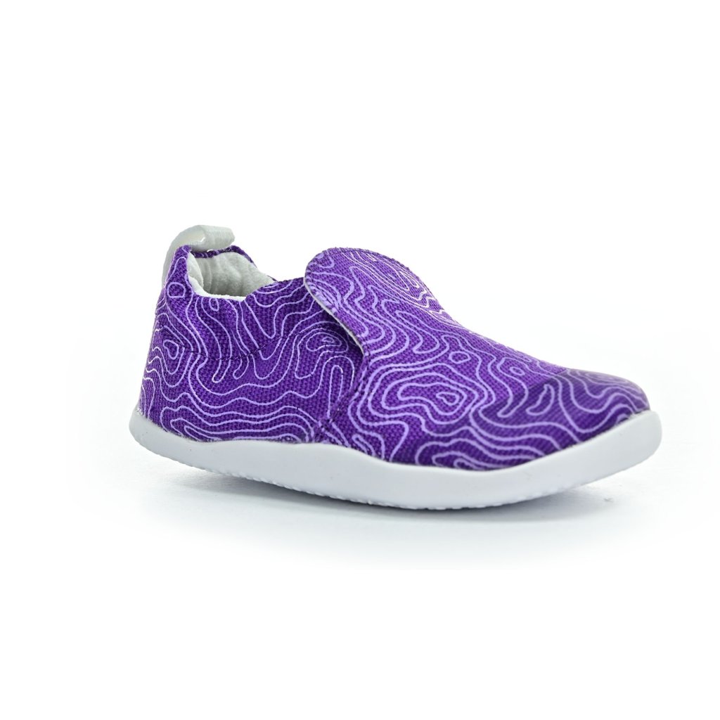 Bobux Scamp Organic Wild Berry Topographic Barfußschuhe