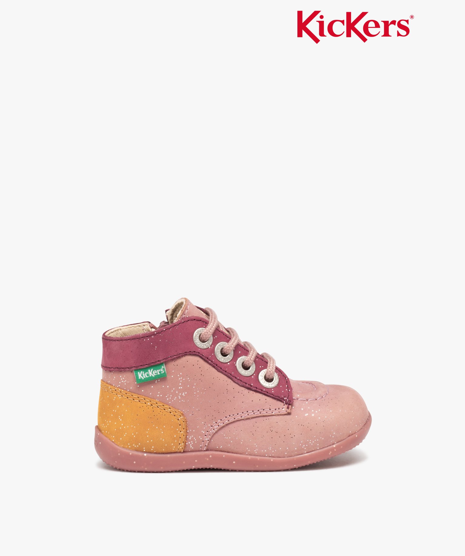 Chaussures premiers pas bébé fille en cuir imprimé fleuri... rose | GEMO