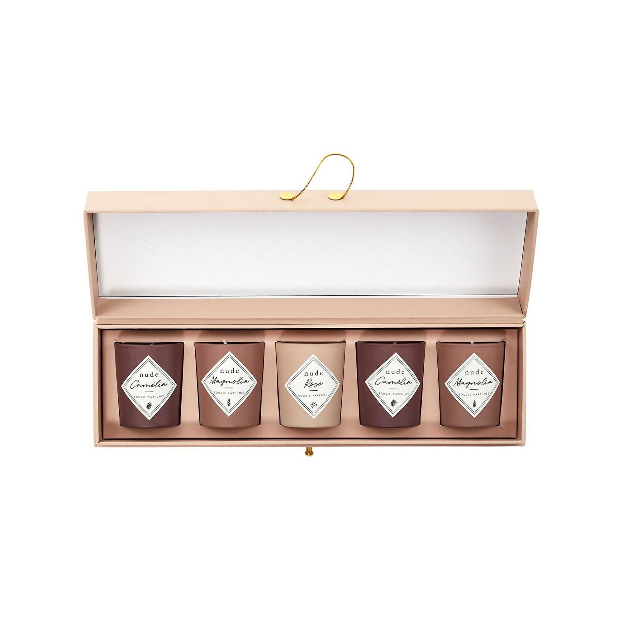 Coffret 5 bougies parfumées