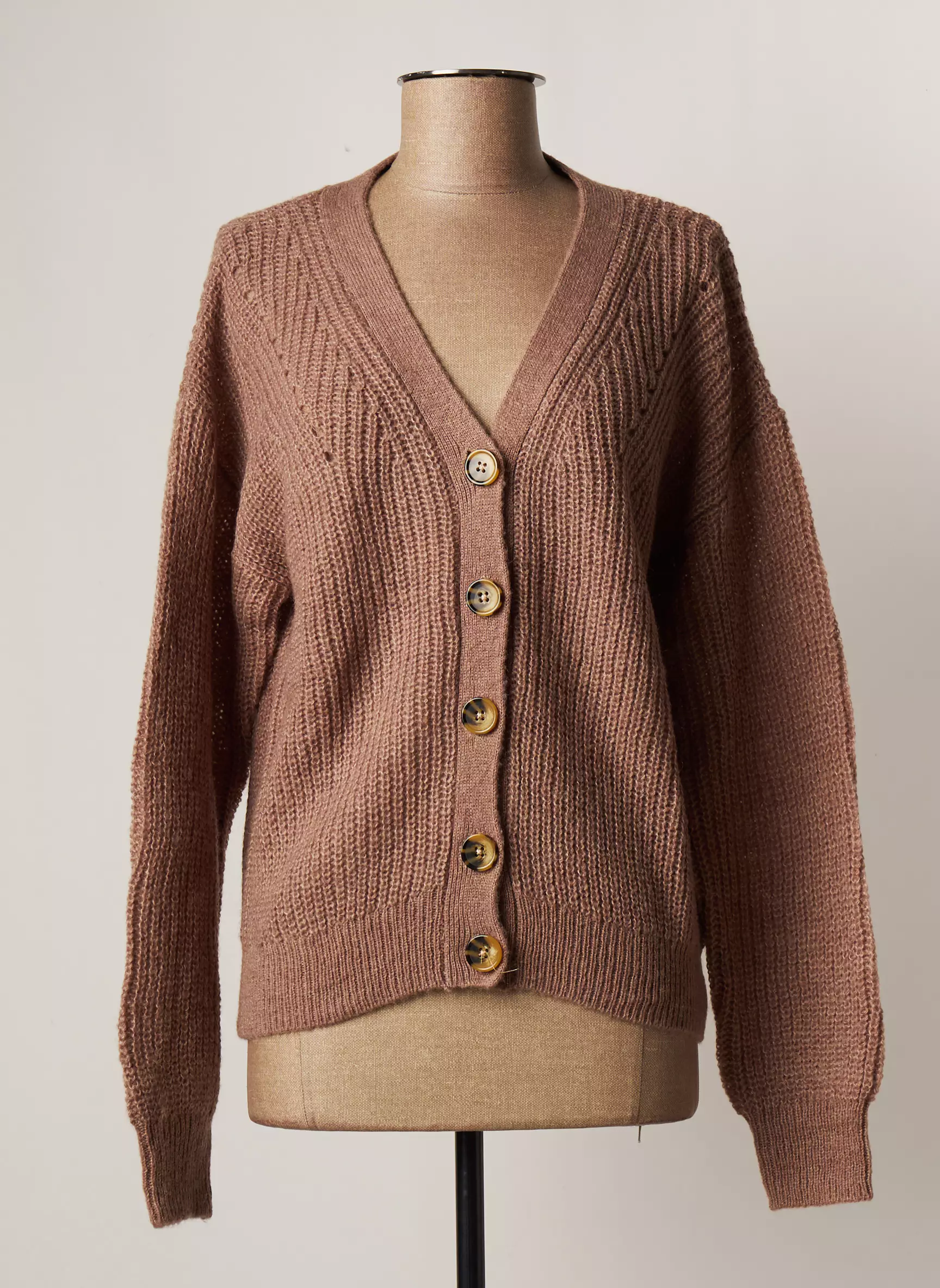 C Est Beau La Vie Cardigans Femme couleur marron
