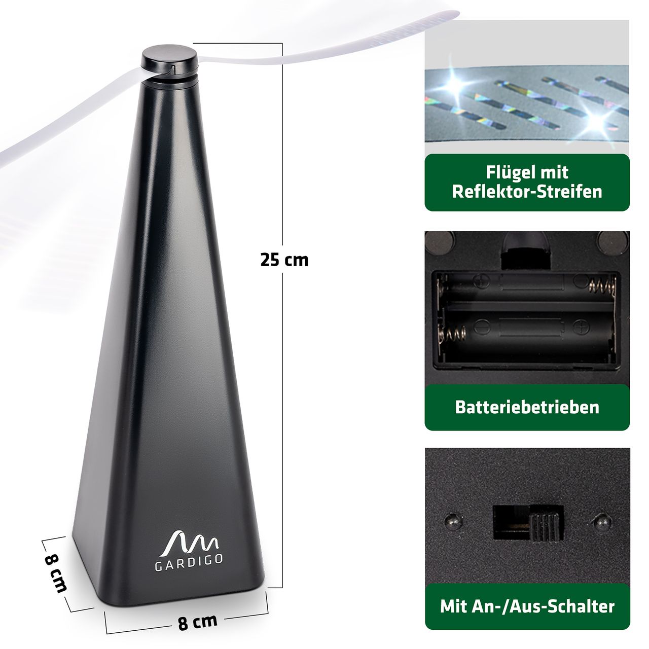 Tevigo Gardigo Fliegen-Wedler inkl. Batterie