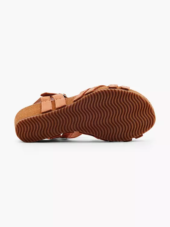 5th Avenue Leder Keilsandalette