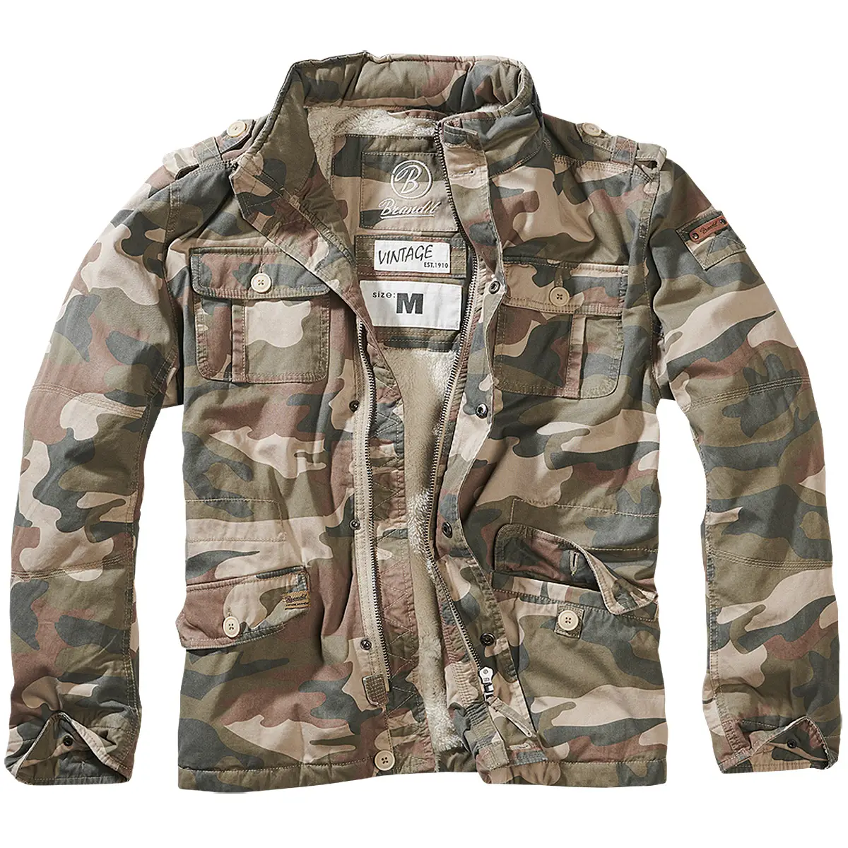 Brandit Britannia Winterjacke light woodland