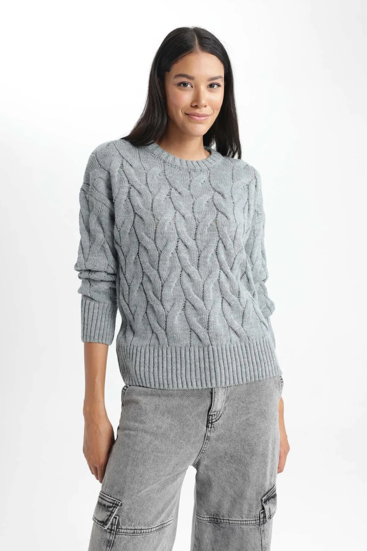 DeFacto  Pullover mit Rundhalsausschnitt und Oversize-Passform Z7104az23wn