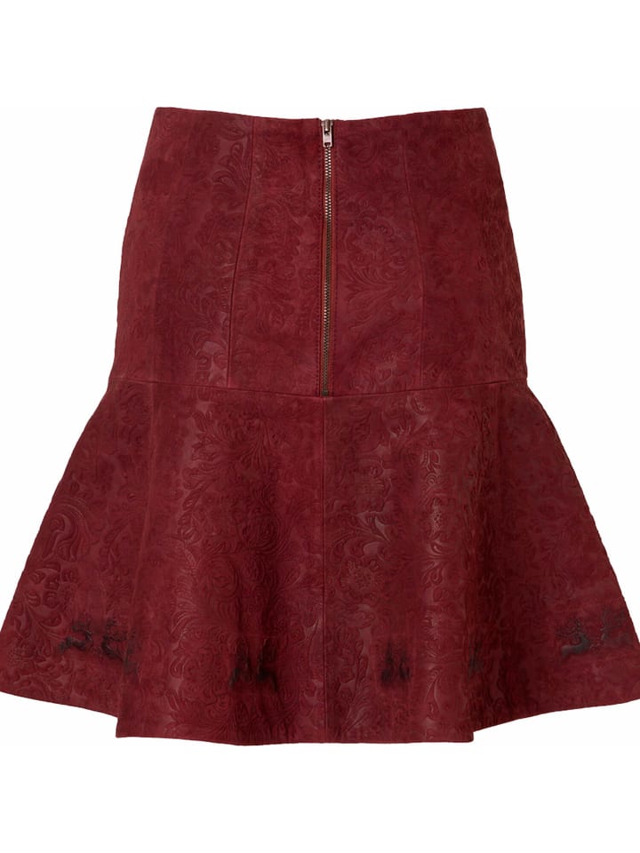 Wiesnkönig Lederrock Hannelore in Bordeaux günstig kaufen