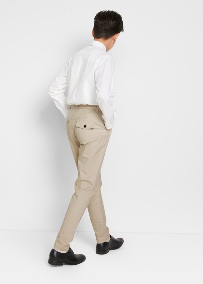 Jungen Chinohose, Hemd, Fliege, festlich (3-tlg.Set)