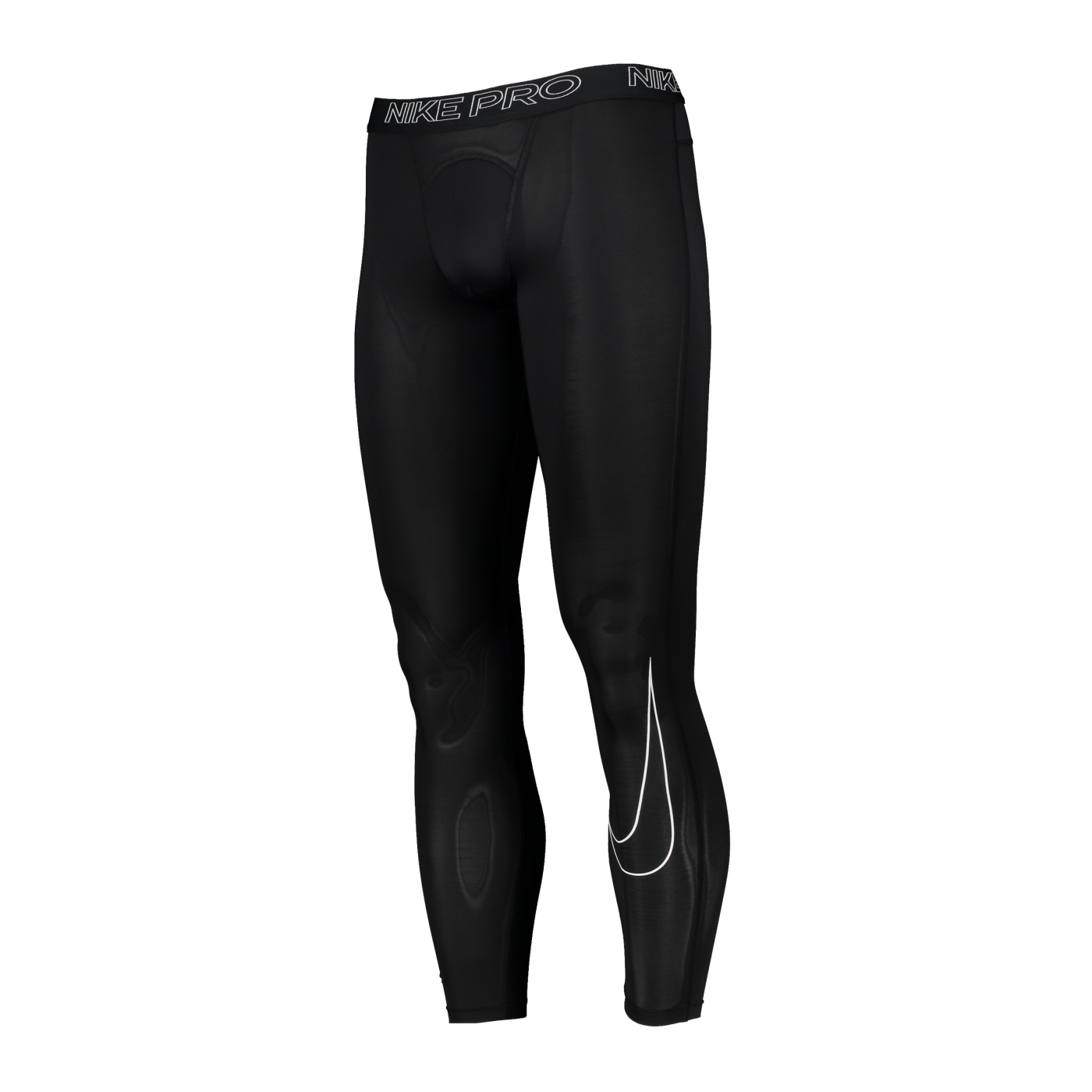 Nike Pro Tight Lang Schwarz Weiss F010