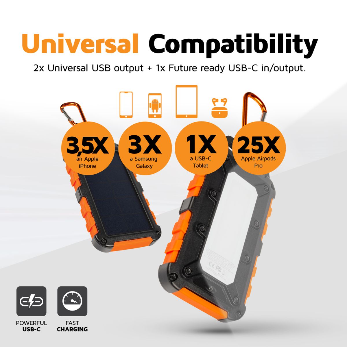 Xtorm 10.000 mAh Solar Charger Powerbank