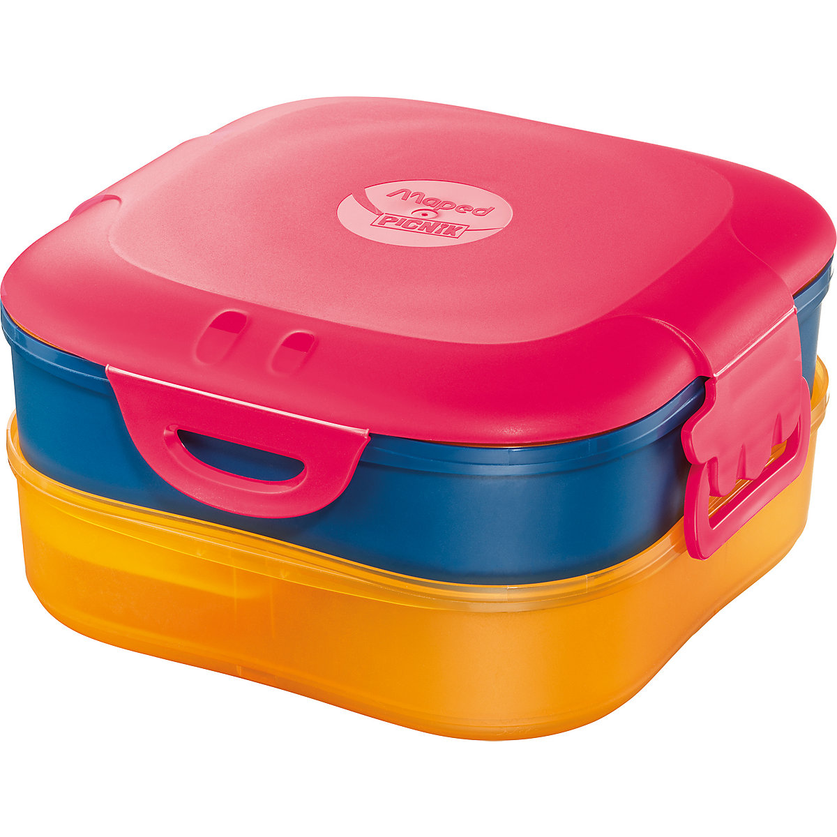 Brotdose PICNIK Kids Concept 3in1 rot/orange, 1.400 ml