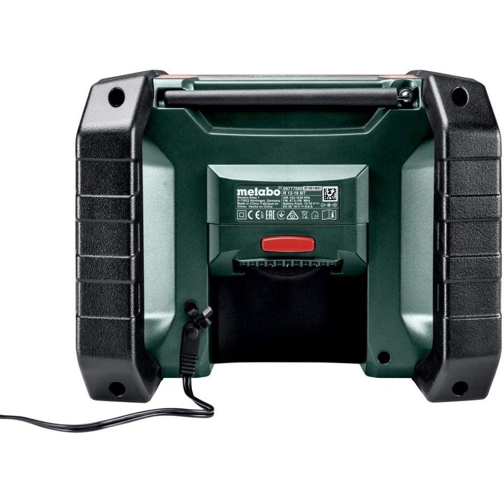 metabo R 12-18 BT - Baustellenradio - grün/schwarz Baustellenradio