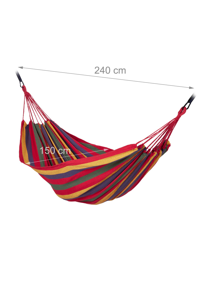 relaxdays Hängematte in Bunt - (B)240 x (T)150 cm günstig kaufen onesize