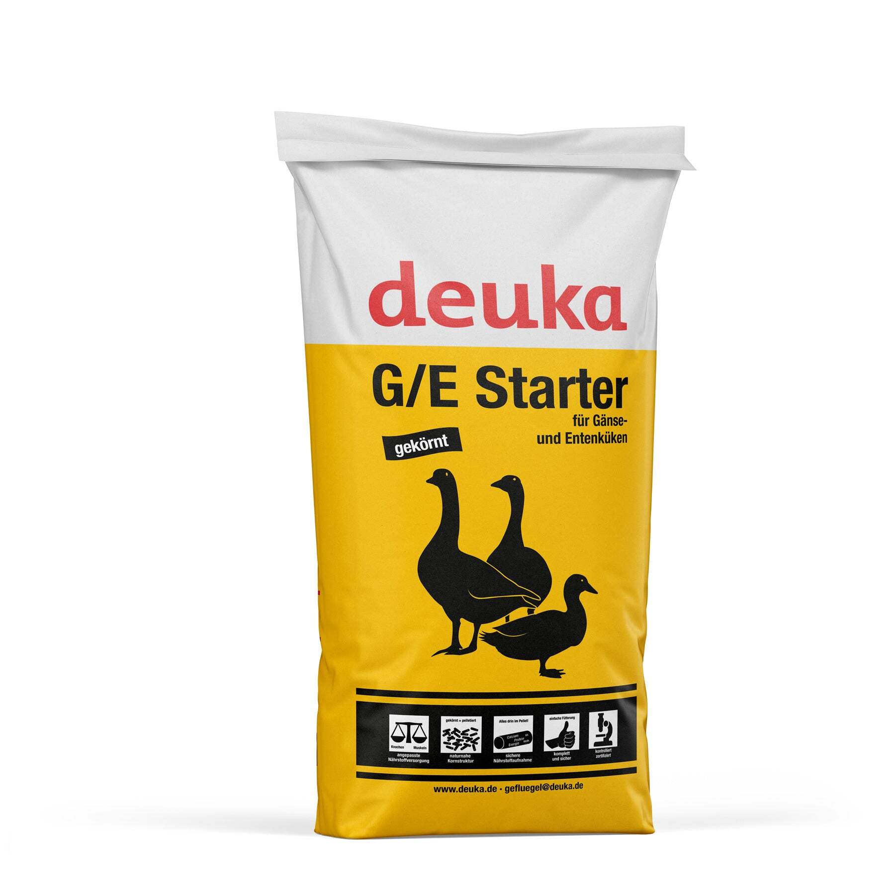 deuka Eichhörnchen deuka G/E Starter 25 kg - Aufzuchtfutter für Gänseküken und Entenküken