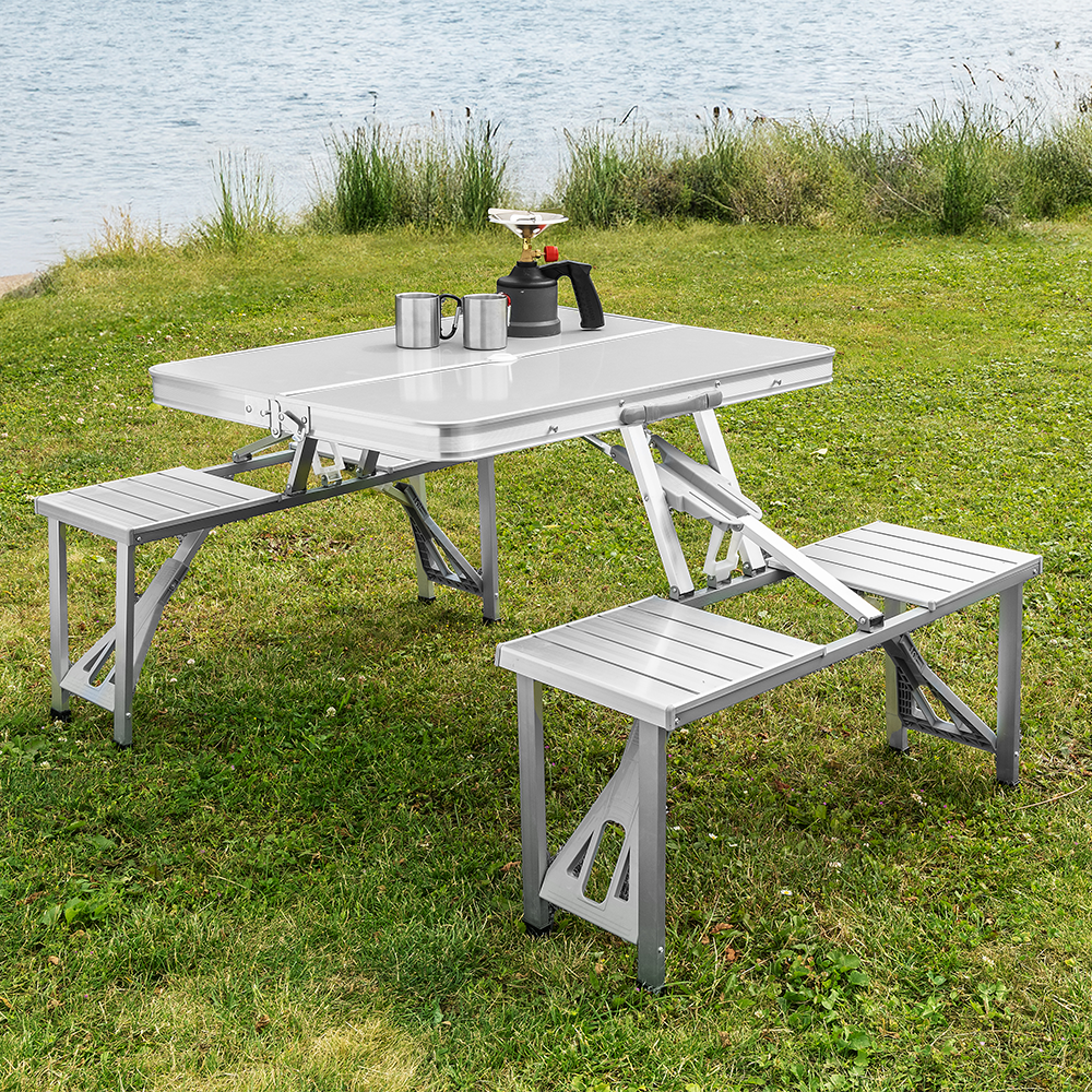 Better Home Klappmöbel-Set Outdoor Camping Klapptisch Tischset