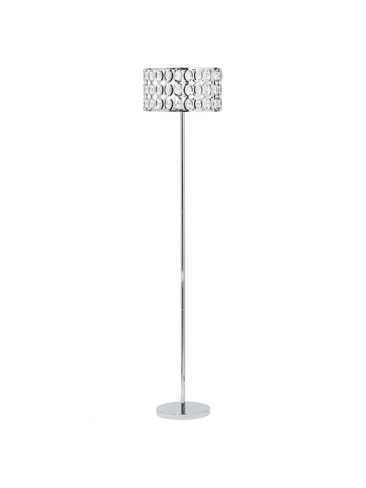 Beliani Stehleuchten TENNA in Silber - (W) 35 x (H) 160 x (L) 35 cm günstig kaufen onesize