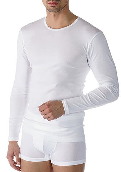 Mey, Longsleeve, Baumwolle, weiß