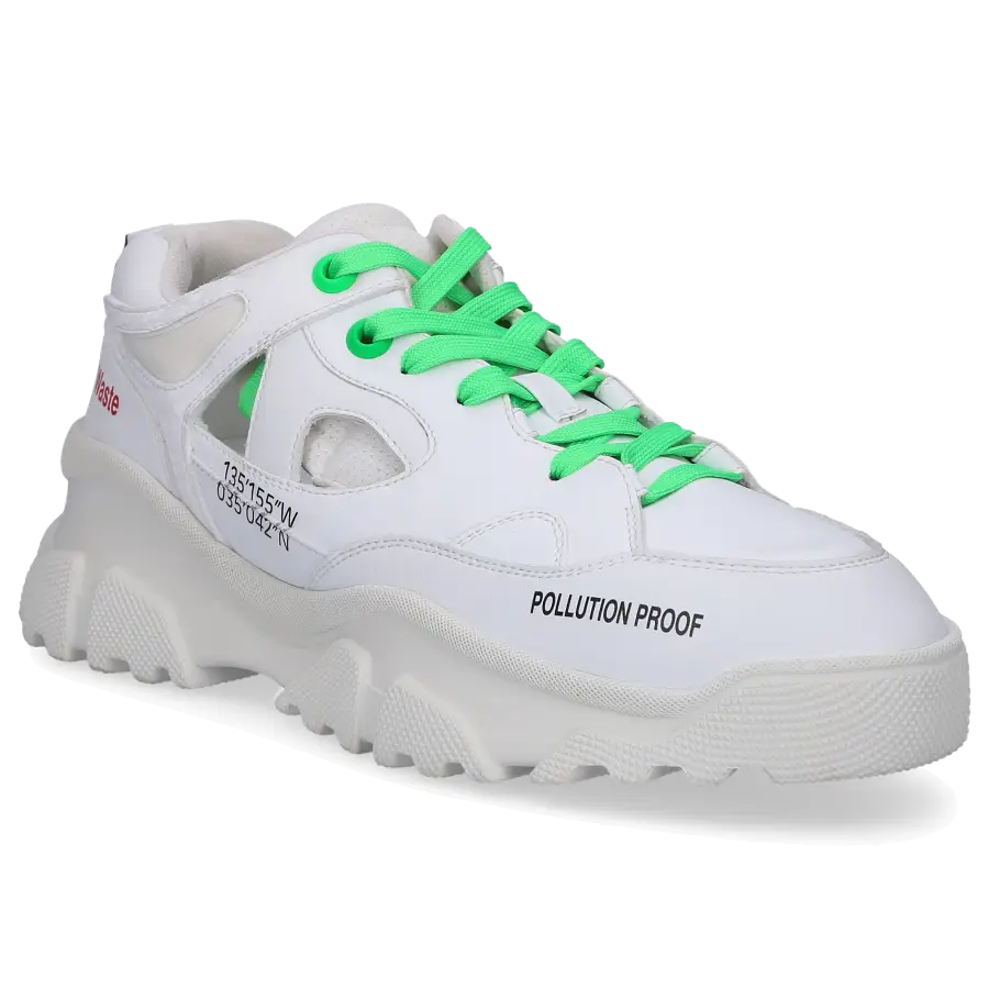 F_WD - Sneaker low FWS340 Eco Nappaleder Logo weiß - weiß